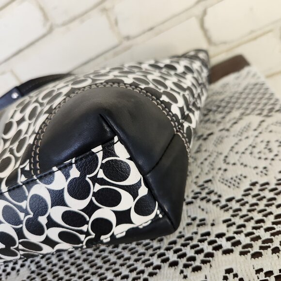 Coach Chelsea Heritage Stripe Signature Handbag Tote Purse - Picture 6 of 14